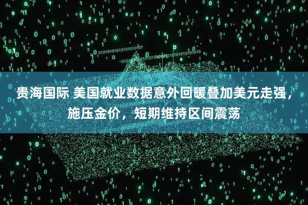 贵海国际 美国就业数据意外回暖叠加美元走强，施压金价，短期维持区间震荡